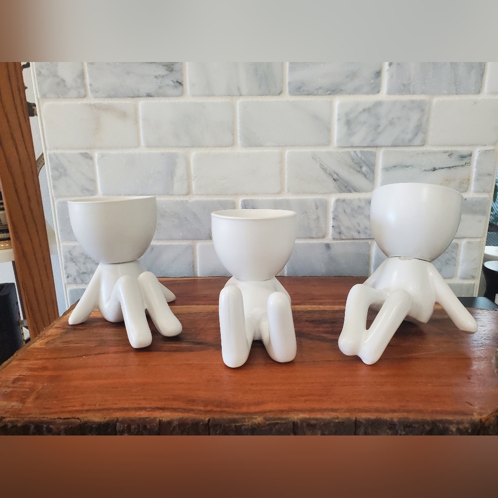 3 Piece Modern White Room Decor